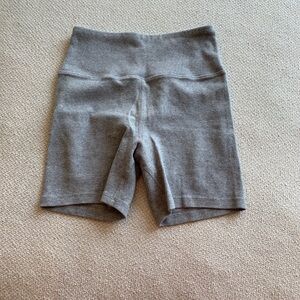 Grey workout shorts